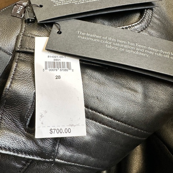 NWT! Banana Republic The Straight 100% Genuine Leather Pant Multiple (AS IS) 🎟️ - Picture 4 of 8